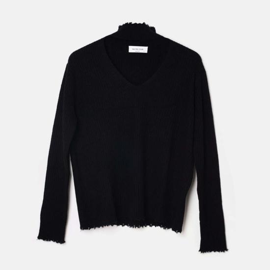  블루&크림 스웨터 BCWT213 BLACK - BLUE&CREAM