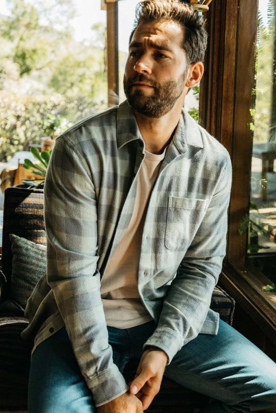  KATO 긴팔 셔츠 카토 리퍼 플레드  그린 - KATO