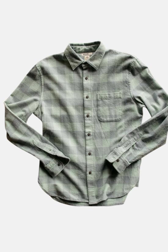  KATO 긴팔 셔츠 카토 리퍼 플레드  그린