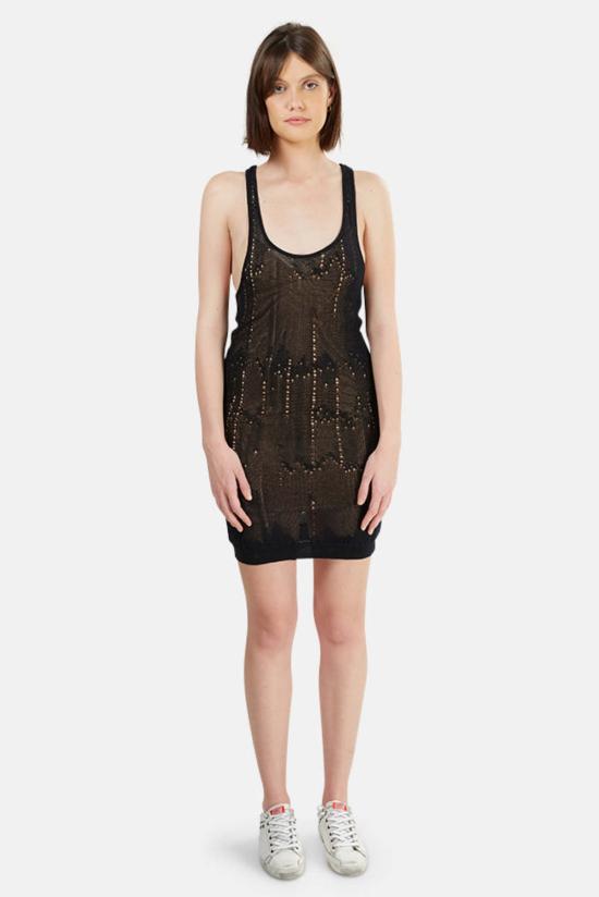  알렉산더 왕 민소매 티셔츠 탱크 드레스 블랙 - ALEXANDER WANG