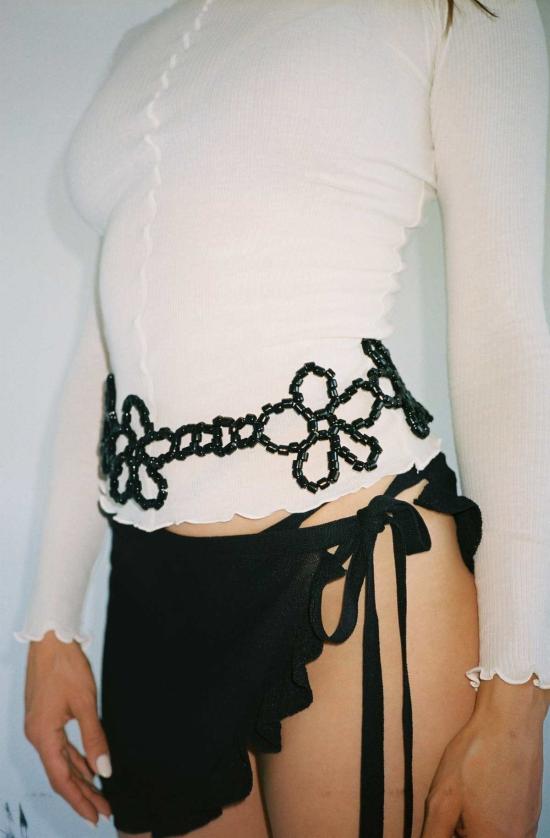  베이스레인지 긴팔 티셔츠 베이스렌지 파마 롱슬리브 오프화이트 - BASERANGE