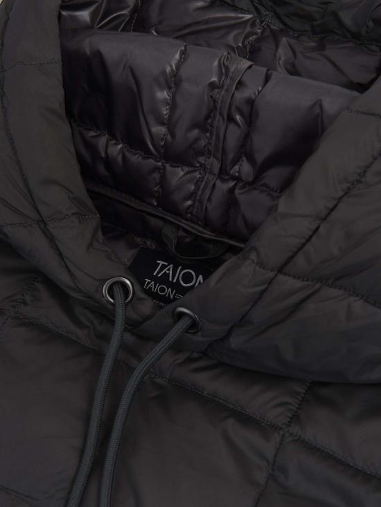  타이온 숏패딩 파카 다크 차콜 - TAION
