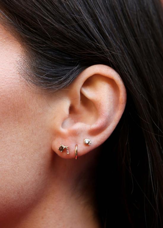  스코샤 이어링 젬 레이 스터드 - SCOSHA