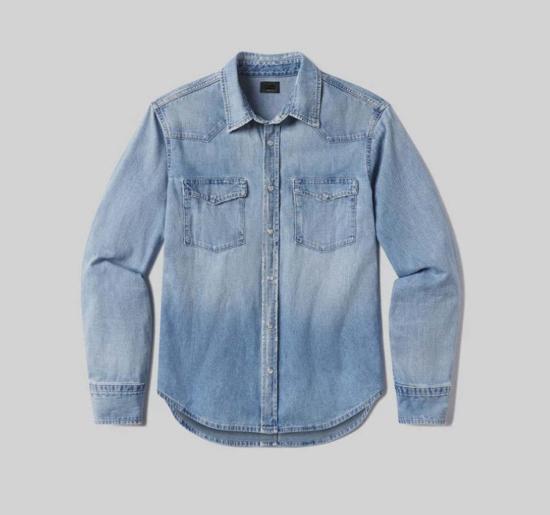  시티즌 오브 휴머니티 데님 셔츠 시민의 인류 서부 셔츠 오렌 - CITIZEN OF HUMANITY