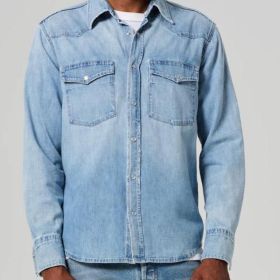  시티즌 오브 휴머니티 데님 셔츠 시민의 인류 서부 셔츠 오렌 - CITIZEN OF HUMANITY