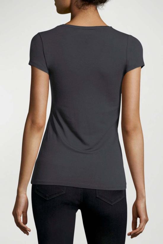  마제스틱필라쳐 반팔 티셔츠 Majestic Filatures 소프트 터치 S/S V넥 마린 - MAJESTIC FILATURES