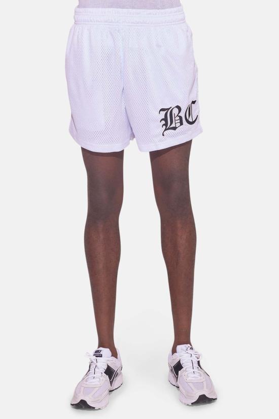  블루&크림 숏팬츠 크레스트 메시 숏 화이트 - BLUE&CREAM