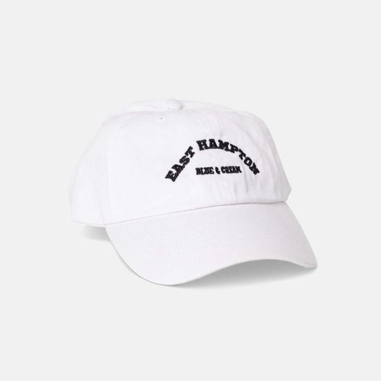  블루&크림 볼캡 이스트햄튼 대드캡 화이트