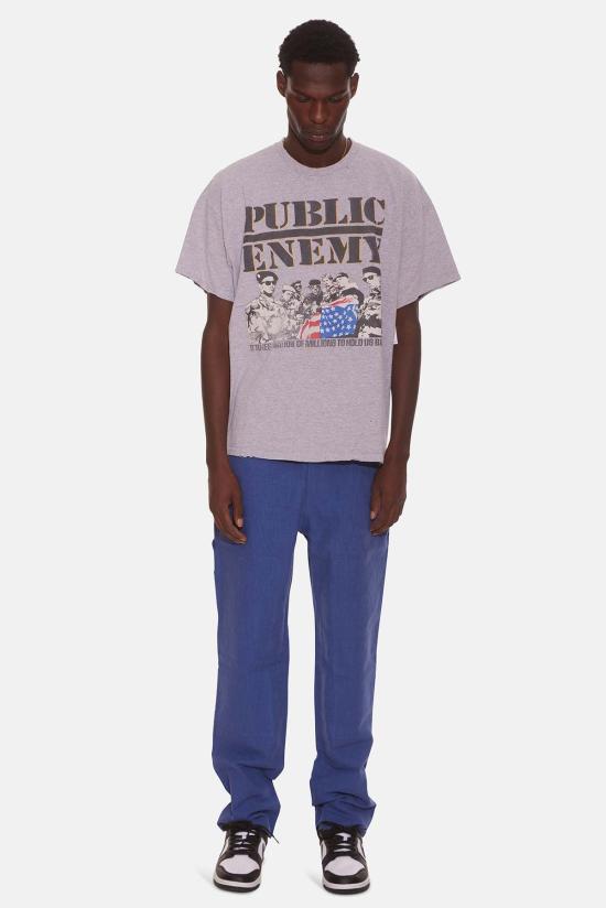  블루&크림 스트레이트 팬츠 카펜터 팬츠 블루 - BLUE&CREAM