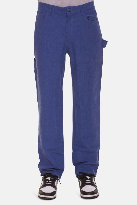  블루&크림 스트레이트 팬츠 카펜터 팬츠 블루 - BLUE&CREAM