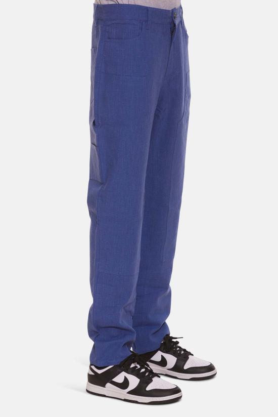  블루&크림 스트레이트 팬츠 카펜터 팬츠 블루 - BLUE&CREAM