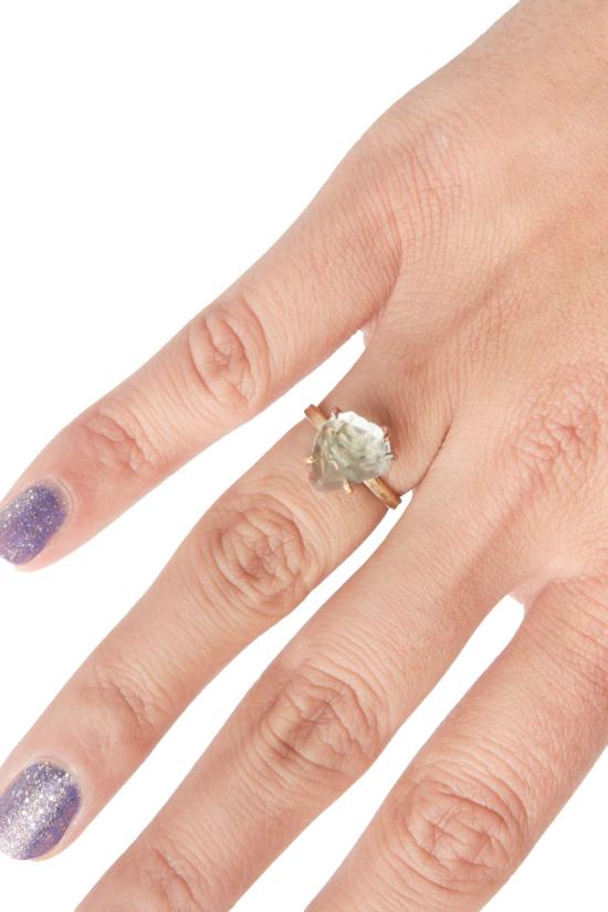  Variance 반지 바리언스 아쿠아마린 스톤 골드 링 아쿠아마린