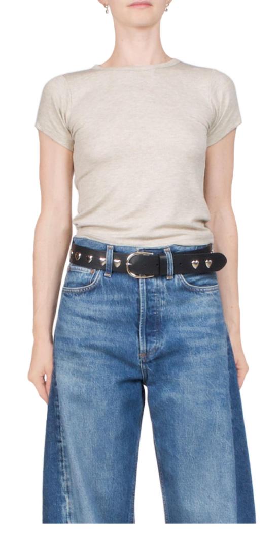  에태르네 반팔 티셔츠 에테르네 반팔 리브 베이비 티 오트밀