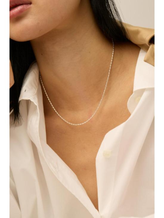  제니 버드 목걸이/팬던트 밀리 체인 실버