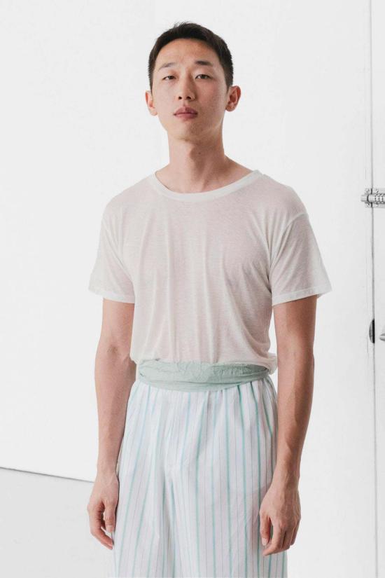  베이스레인지 반팔 티셔츠 루즈 티셔츠 언다이드