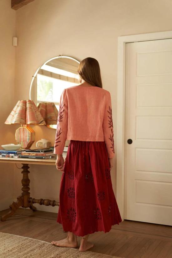  캐롤리나 케이 자켓 캐롤라이나 케이 알리 재킷 로즈 - CAROLINA K