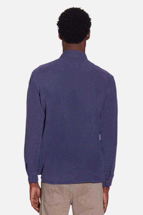  Blue&Cream 긴팔 셔츠 블루&크림 워렌 파인코드  스틸 블루 - BLUE&CREAM