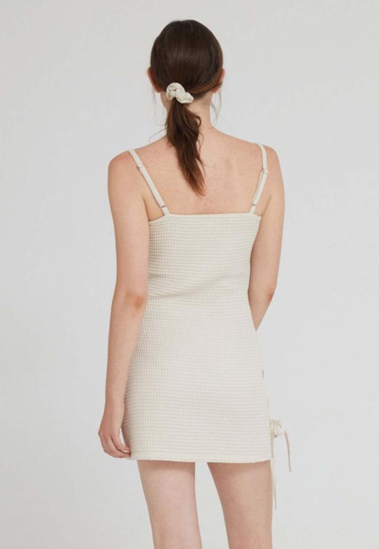  Aniela Parys 숏 원피스 Vinyet 드레스 와플 내추럴 - OTHER BRANDS