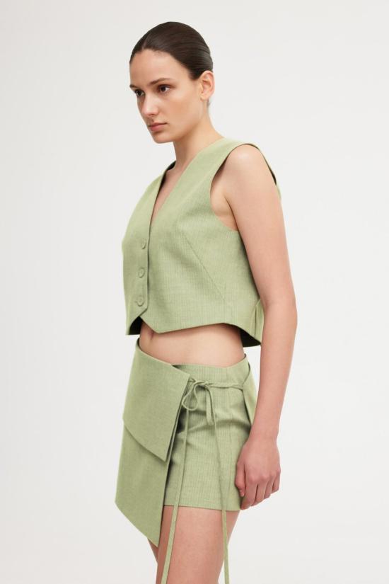  시그니피컨트 아더 숏 스커트 Significant Other Leighton Skirt Sage - SIGNIFICANT OTHER