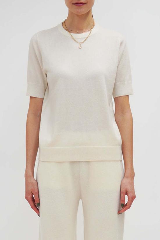  아치4 반팔 티셔츠 Arch4 Logan Crew 아이보리