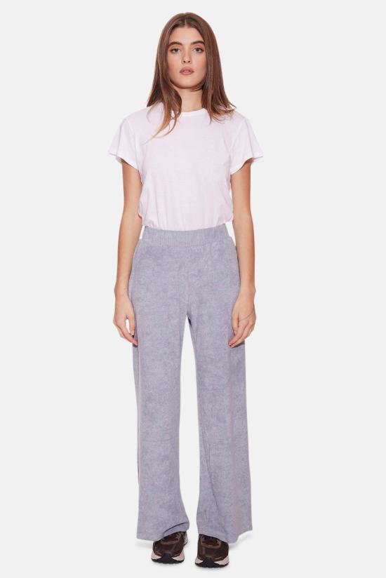  더 타일 클럽 스트레이트 팬츠 타일 클럽 골디 와이드 레그 테리 팬츠 밍크 그레이 - THE TILE CLUB