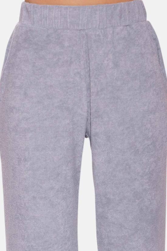  더 타일 클럽 스트레이트 팬츠 타일 클럽 골디 와이드 레그 테리 팬츠 밍크 그레이 - THE TILE CLUB