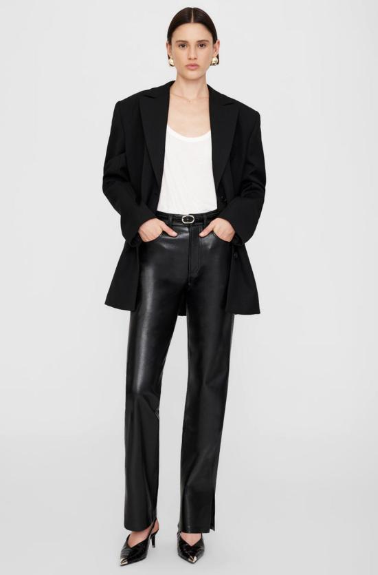  애니빙 슬림 벨트 아니네 빙 미니 마라  블랙 엠보싱 - ANINE BING