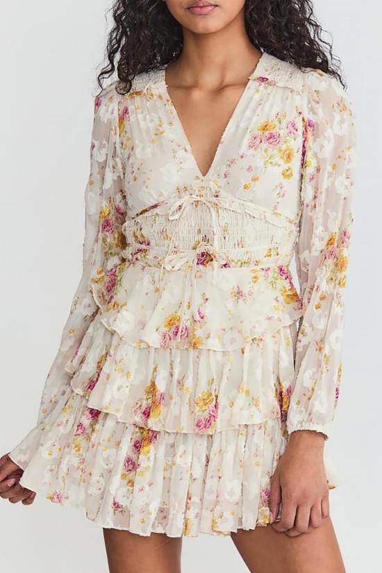  러브쉐이크팬시 숏 원피스 러브 쉑 팬시 마디나 드레스 레몬 파이 - LOVESHACKFANCY