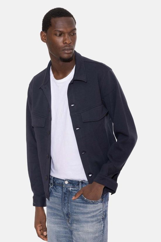  블루&크림 자켓 매드 피케 트러커 재킷 네이비 - BLUE&CREAM