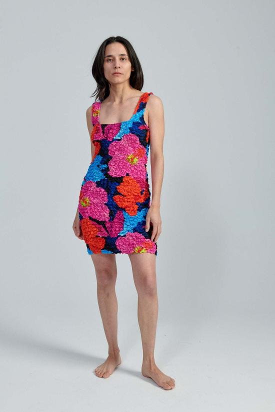  마라 호프만 숏 원피스 로라 드레스 멀티 플로럴 - MARA HOFFMAN