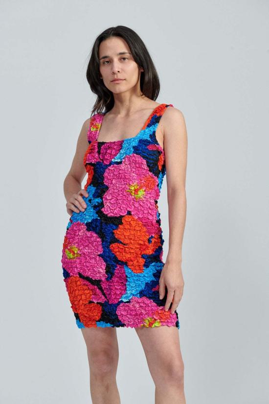  마라 호프만 숏 원피스 로라 드레스 멀티 플로럴 - MARA HOFFMAN