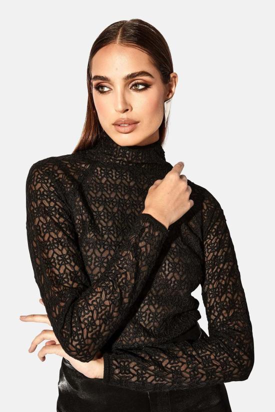  알티에이 터틀넥 Rt A 자수 모크넥 탑 블랙 - RTA