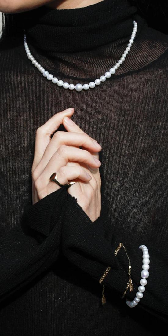  로렌 스튜어트 팔찌 제네시스 진주 팔찌 - LOREN STEWART