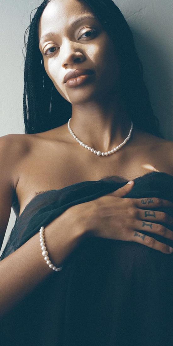  로렌 스튜어트 팔찌 제네시스 진주 팔찌 - LOREN STEWART