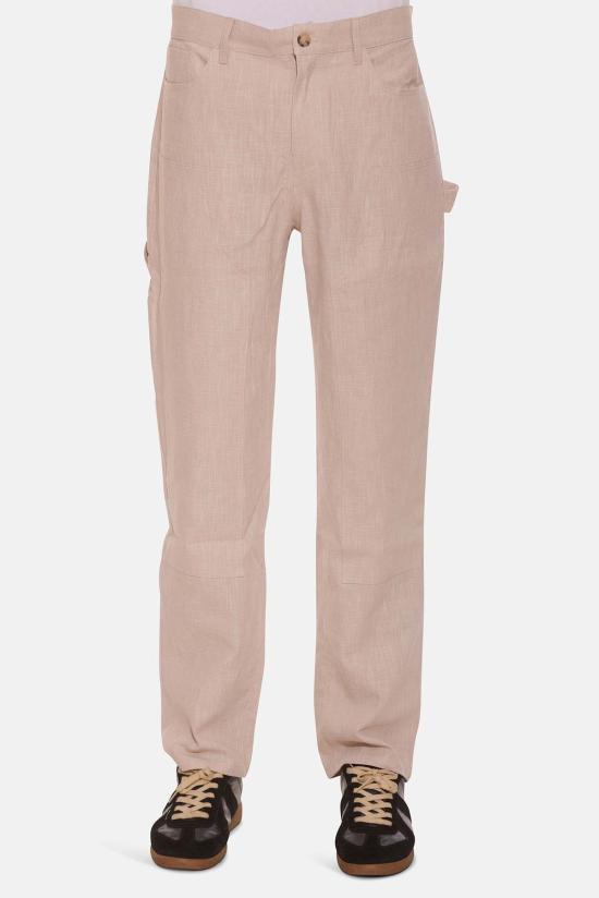  블루&크림 스트레이트 팬츠 카펜터 팬츠 샌드 - BLUE&CREAM