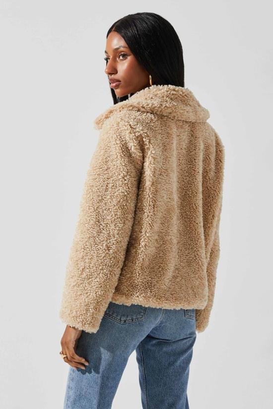  아스트라 더 라벨 무스탕 아스트 더 라벨 마일리 재킷 내추럴 - ASTR The Label