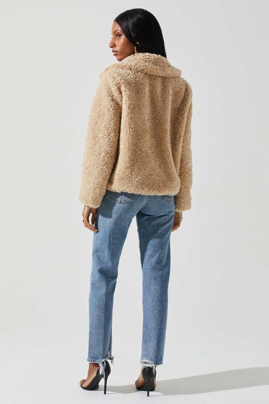  아스트라 더 라벨 무스탕 아스트 더 라벨 마일리 재킷 내추럴 - ASTR The Label