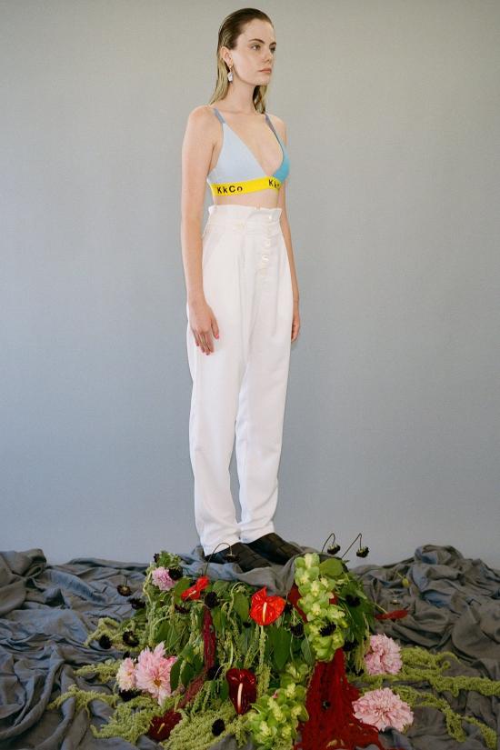  케이코 스트레이트 팬츠 Kk Co Forage 트윌 슈트 트라우저 파우더 - KKCO