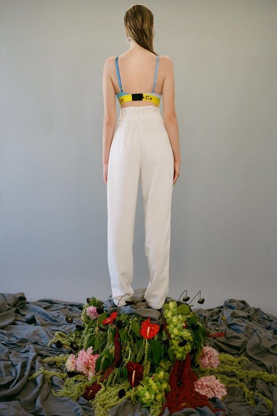  케이코 스트레이트 팬츠 Kk Co Forage 트윌 슈트 트라우저 파우더 - KKCO