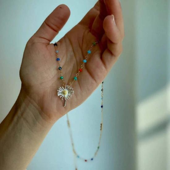  Wilymi Jewelry Co. 팔찌 윌리미  컴퍼니 민들레 매력 목걸이 골드