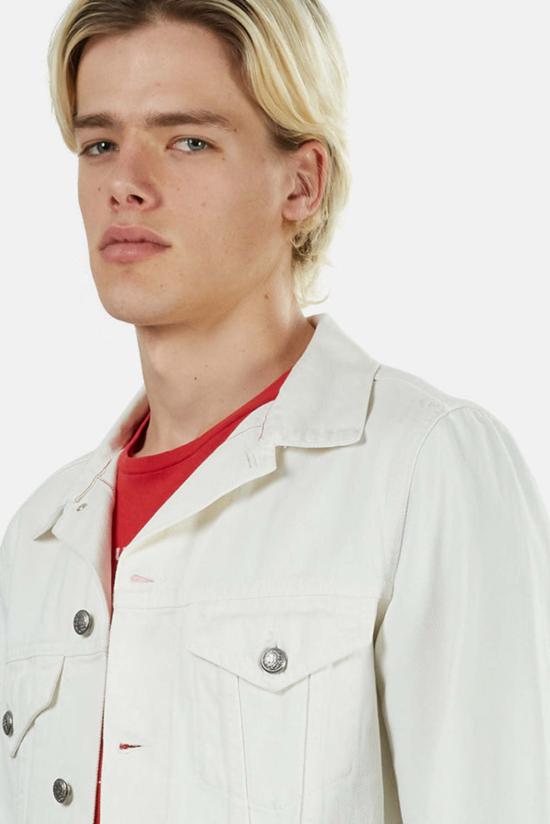  알13 데님 자켓 R13 트러커 진 재킷 화이트 - R13