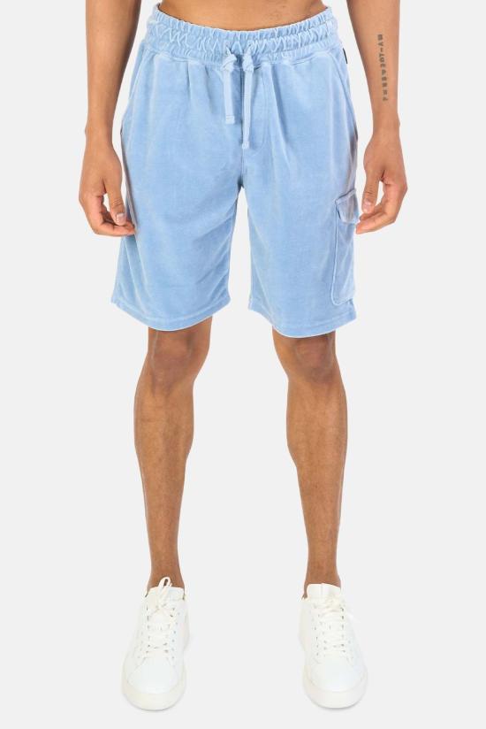  04651/트립인어백 숏팬츠 벨벳 버뮤다 숏 스카이