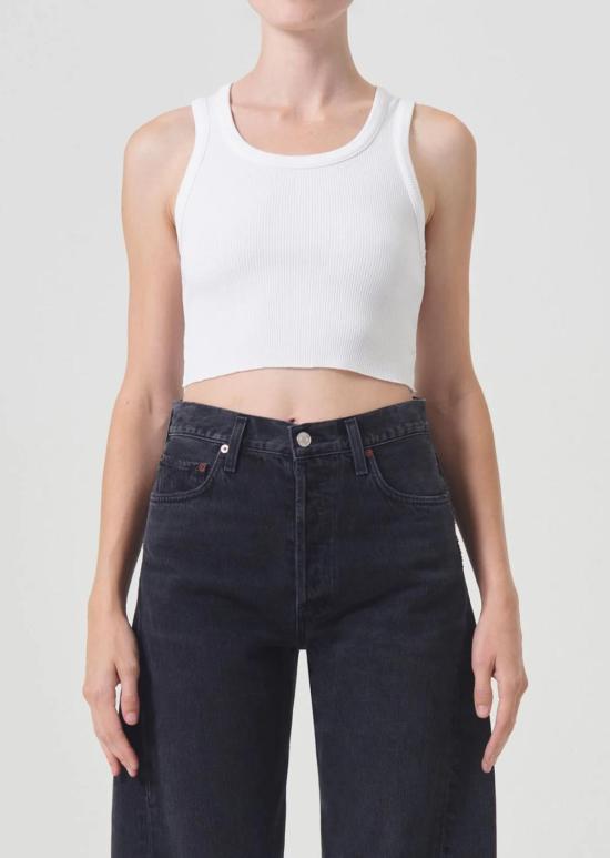  에이골디 민소매 티셔츠 아골드 크롭드 포피 탱크