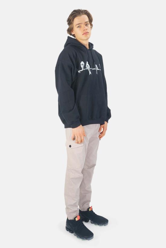  Overt 후드 티셔츠 오버트 스트릿웨어 후드 티셔츠 블랙 - OTHER BRANDS