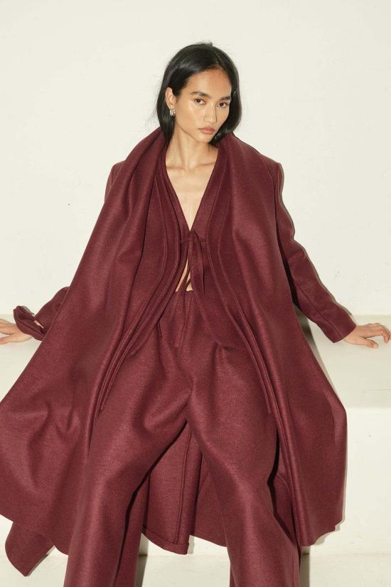  다두라 머플러/스카프 다투라 헤비 보일드 울 XL 스카프  버건디