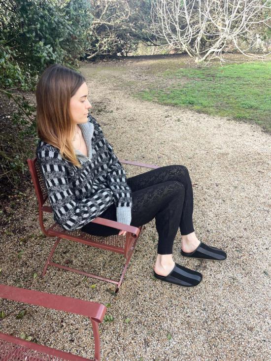  베클리나 뮬/슬리퍼 구비 뮬 블랙 - BEKLINA