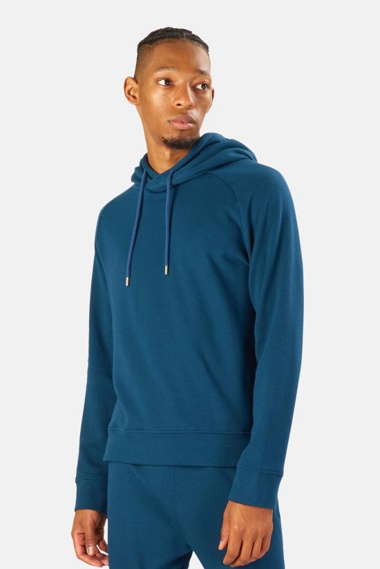  Blue&Cream 후드 티셔츠 블루&크림 메이슨 풀오버 후드티 딥 오션 - BLUE&CREAM