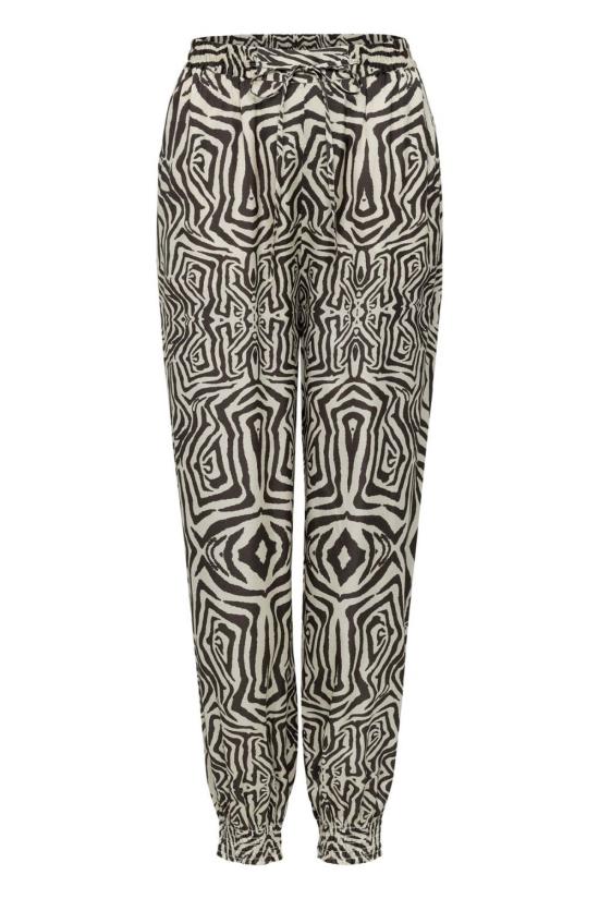  캐롤리나 케이 스트레이트 팬츠 캐롤라이나 케이 제니 팬츠 제브라 블랙/크림 - CAROLINA K