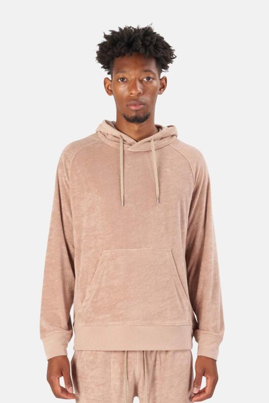  Blue&Cream 후드 티셔츠 블루&크림 풀 테리 풀오버 후드 카멜