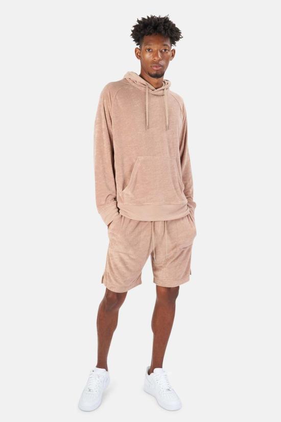  Blue&Cream 후드 티셔츠 블루&크림 풀 테리 풀오버 후드 카멜 - BLUE&CREAM